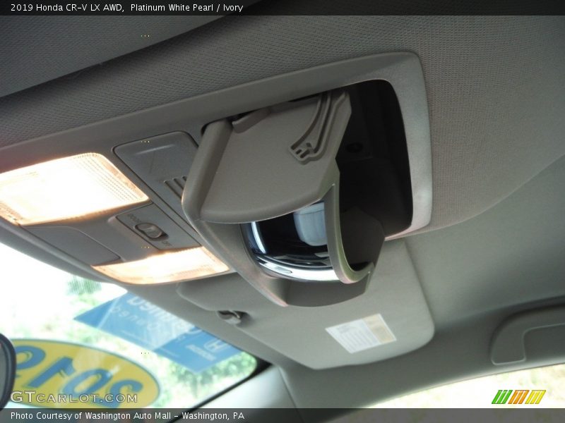 Platinum White Pearl / Ivory 2019 Honda CR-V LX AWD