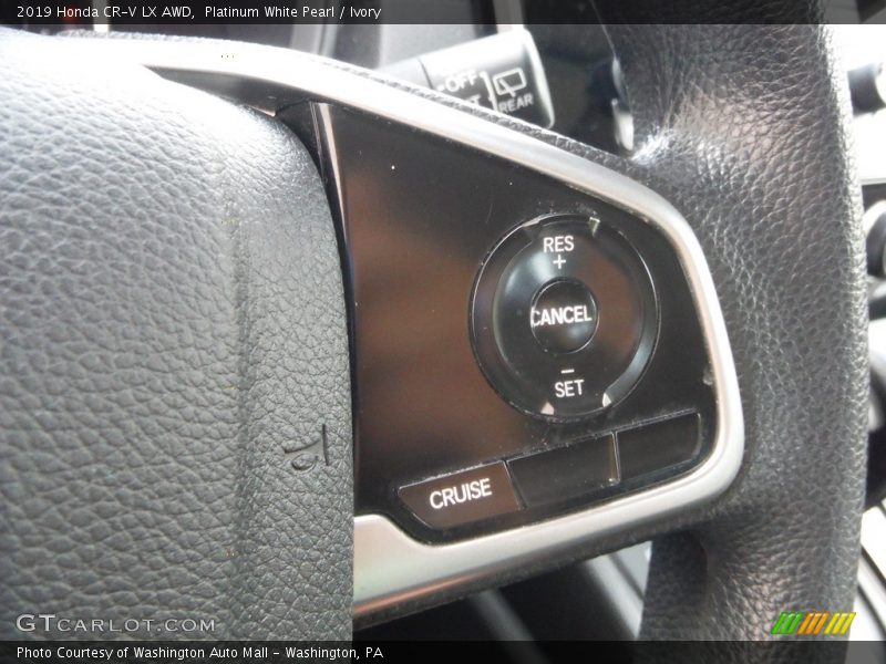 Platinum White Pearl / Ivory 2019 Honda CR-V LX AWD