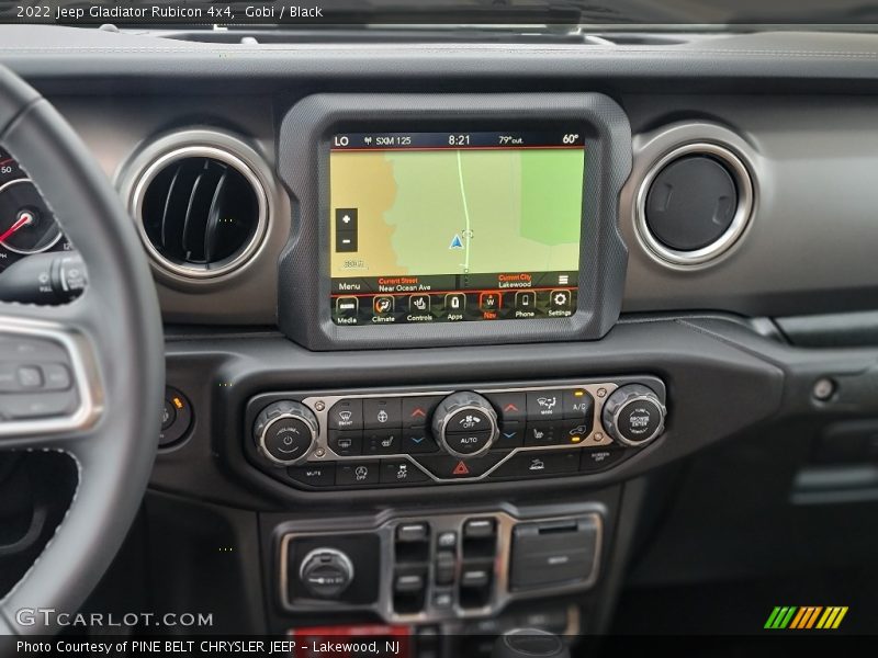 Controls of 2022 Gladiator Rubicon 4x4