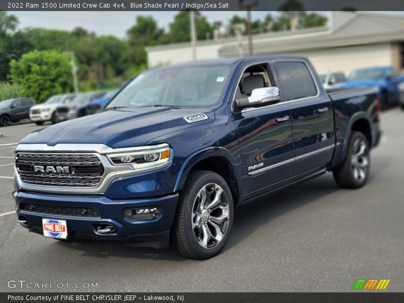 Blue Shade Pearl / Indigo/Sea Salt 2022 Ram 1500 Limited Crew Cab 4x4