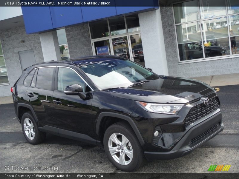 Midnight Black Metallic / Black 2019 Toyota RAV4 XLE AWD