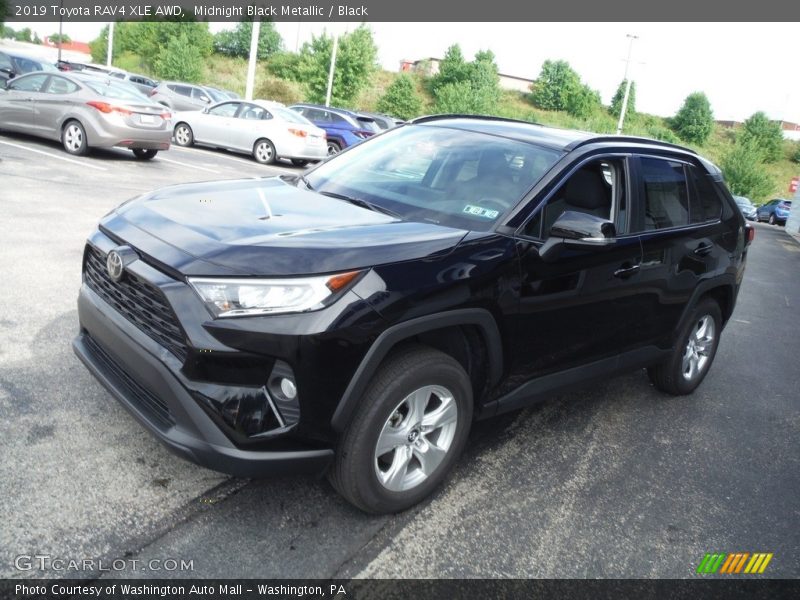 Midnight Black Metallic / Black 2019 Toyota RAV4 XLE AWD