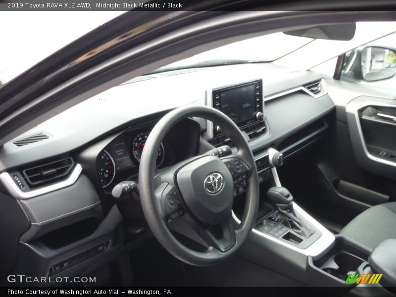 Midnight Black Metallic / Black 2019 Toyota RAV4 XLE AWD