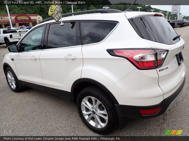 Oxford White / Charcoal Black 2018 Ford Escape SEL 4WD