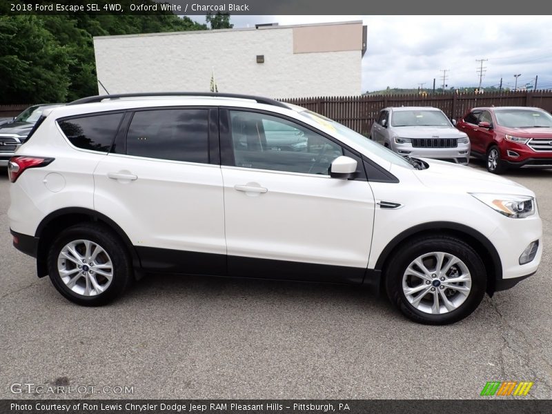 Oxford White / Charcoal Black 2018 Ford Escape SEL 4WD