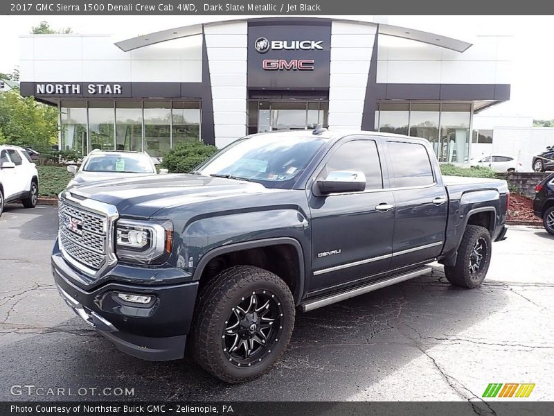 Dark Slate Metallic / Jet Black 2017 GMC Sierra 1500 Denali Crew Cab 4WD