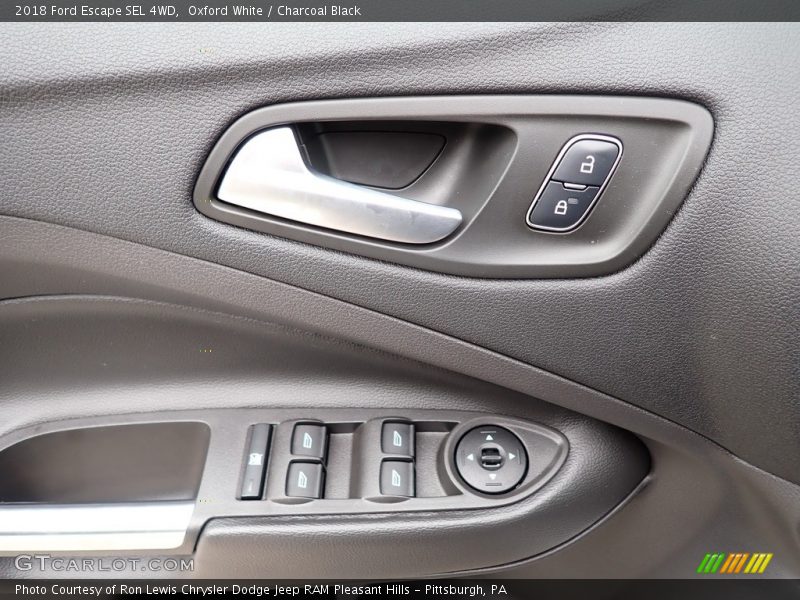Oxford White / Charcoal Black 2018 Ford Escape SEL 4WD