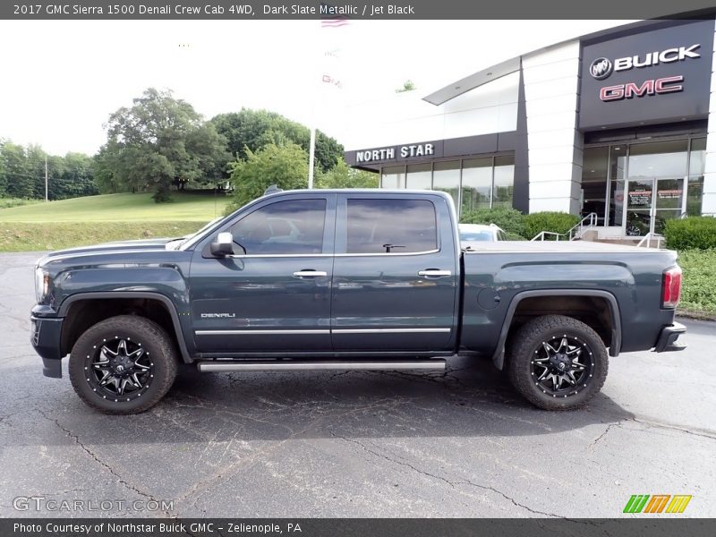 Dark Slate Metallic / Jet Black 2017 GMC Sierra 1500 Denali Crew Cab 4WD