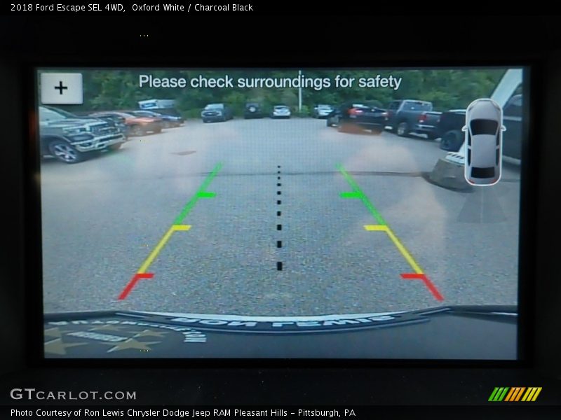 Oxford White / Charcoal Black 2018 Ford Escape SEL 4WD