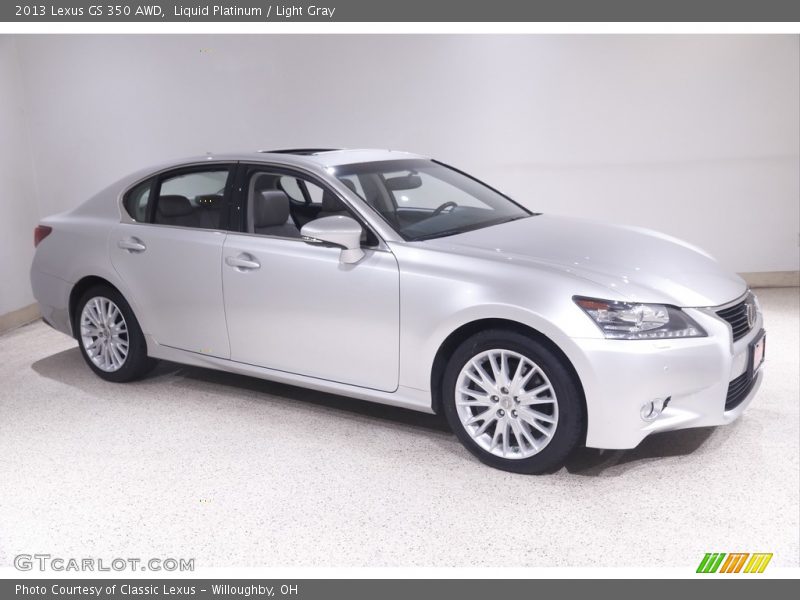 Liquid Platinum / Light Gray 2013 Lexus GS 350 AWD