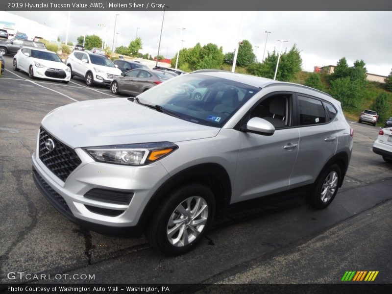 Molten Silver / Gray 2019 Hyundai Tucson Value AWD