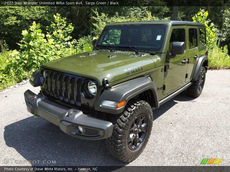 Sarge Green / Black 2022 Jeep Wrangler Unlimited Willys Sport 4x4