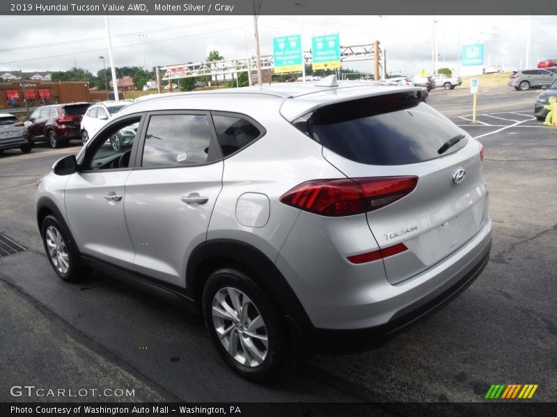 Molten Silver / Gray 2019 Hyundai Tucson Value AWD