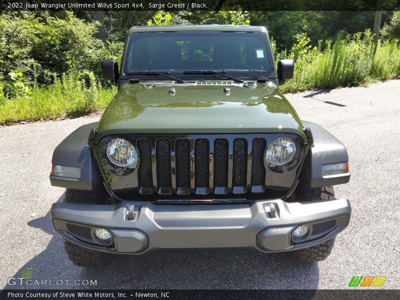 Sarge Green / Black 2022 Jeep Wrangler Unlimited Willys Sport 4x4