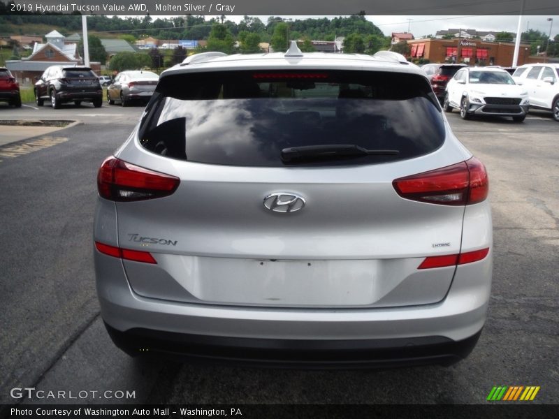Molten Silver / Gray 2019 Hyundai Tucson Value AWD