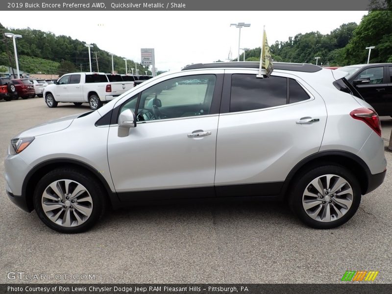 Quicksilver Metallic / Shale 2019 Buick Encore Preferred AWD