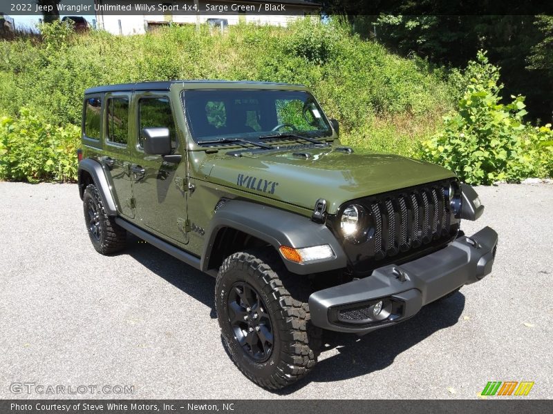 Sarge Green / Black 2022 Jeep Wrangler Unlimited Willys Sport 4x4
