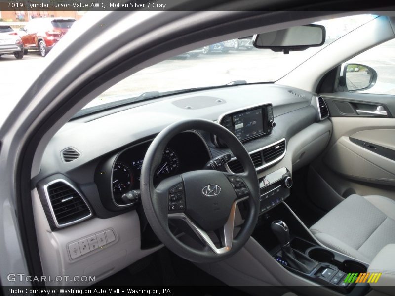 Molten Silver / Gray 2019 Hyundai Tucson Value AWD