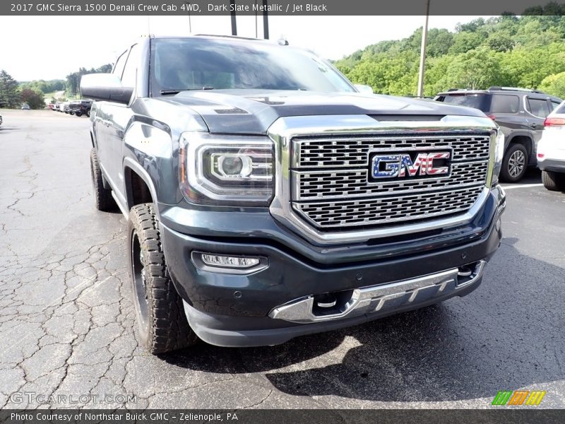 Dark Slate Metallic / Jet Black 2017 GMC Sierra 1500 Denali Crew Cab 4WD
