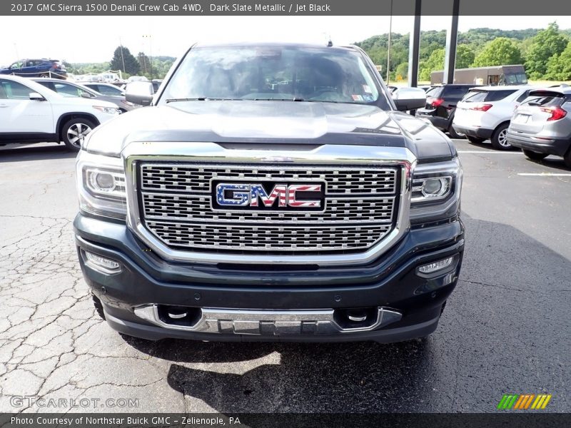 Dark Slate Metallic / Jet Black 2017 GMC Sierra 1500 Denali Crew Cab 4WD