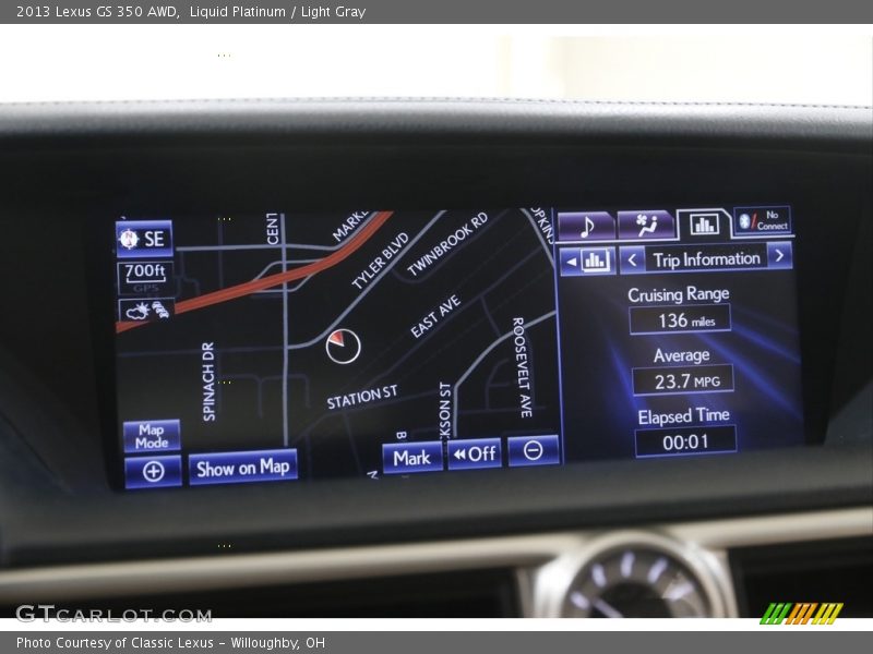Liquid Platinum / Light Gray 2013 Lexus GS 350 AWD