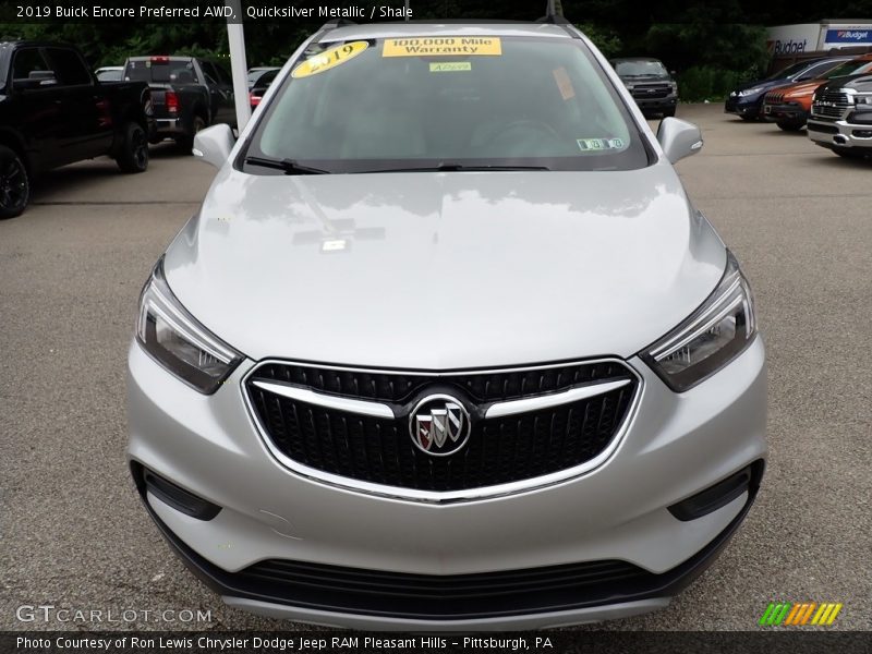 Quicksilver Metallic / Shale 2019 Buick Encore Preferred AWD