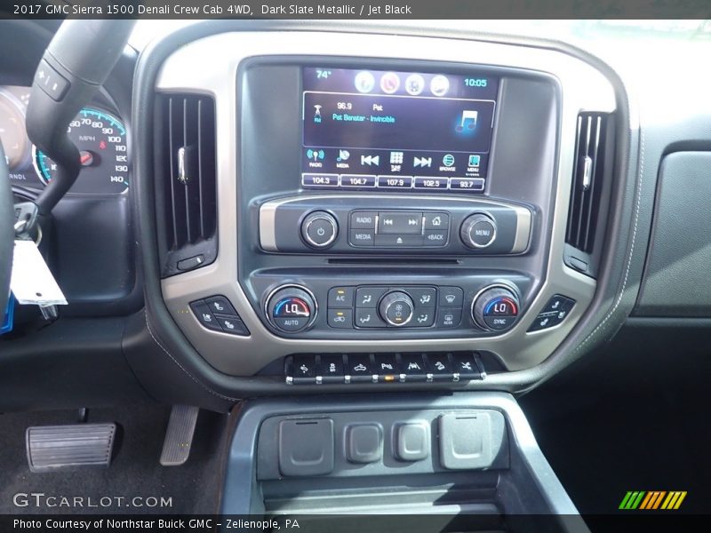 Dark Slate Metallic / Jet Black 2017 GMC Sierra 1500 Denali Crew Cab 4WD