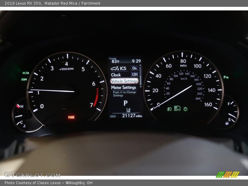  2019 RX 350 350 Gauges