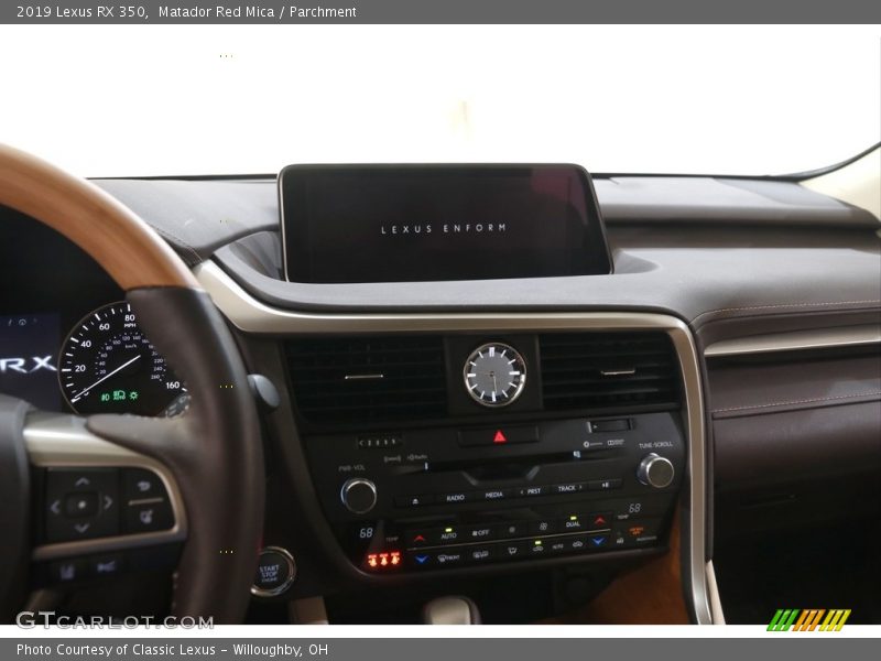 Dashboard of 2019 RX 350