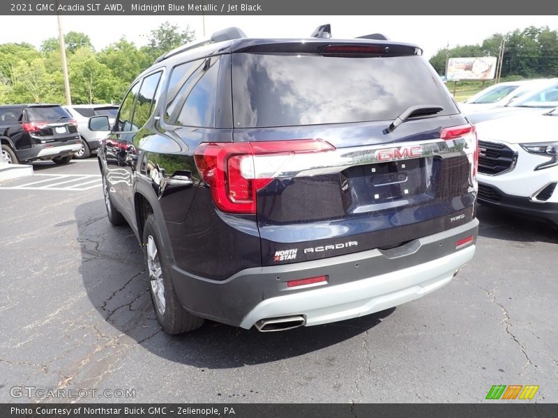 Midnight Blue Metallic / Jet Black 2021 GMC Acadia SLT AWD
