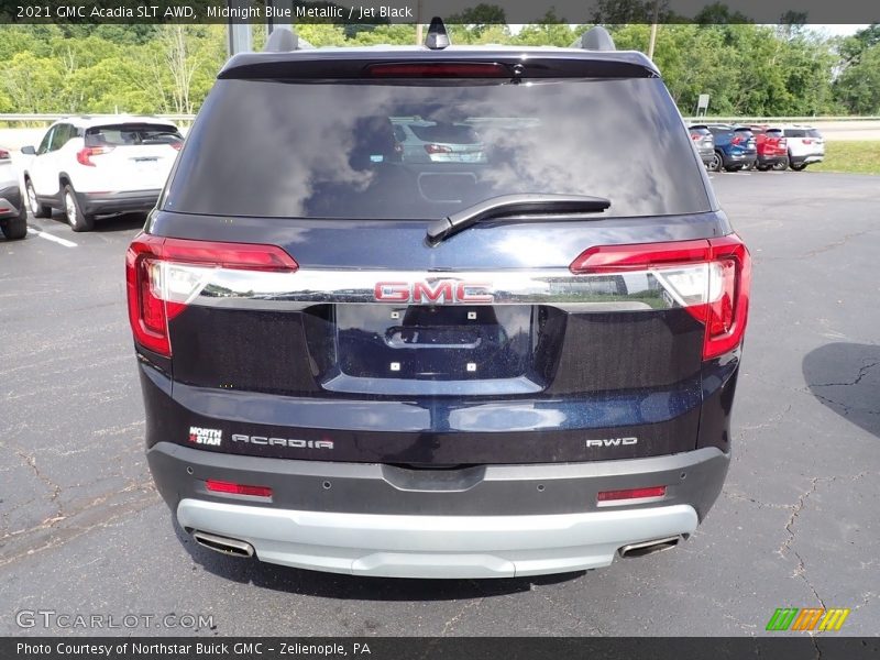 Midnight Blue Metallic / Jet Black 2021 GMC Acadia SLT AWD