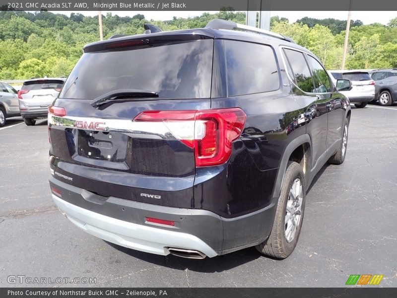 Midnight Blue Metallic / Jet Black 2021 GMC Acadia SLT AWD
