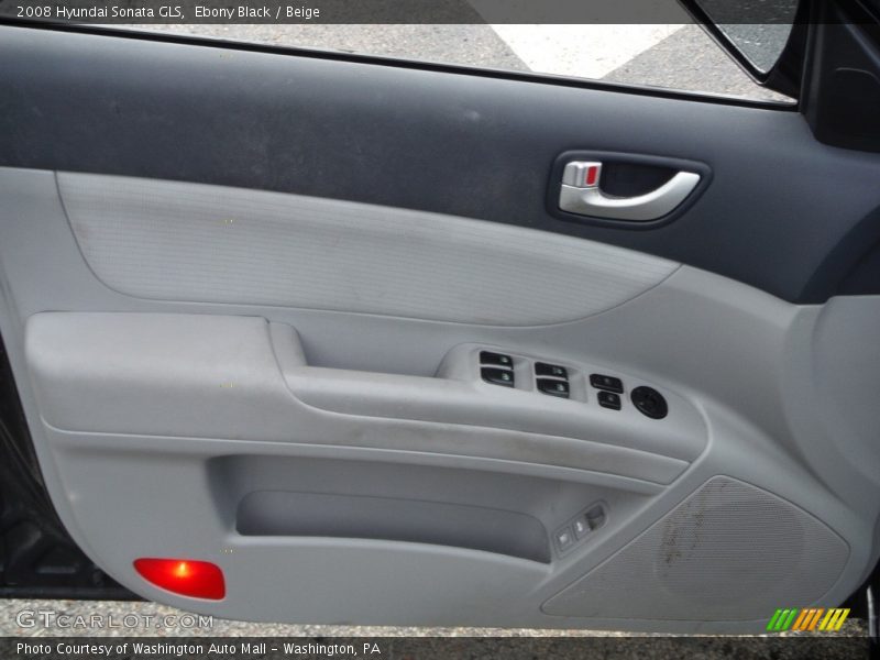 Ebony Black / Beige 2008 Hyundai Sonata GLS