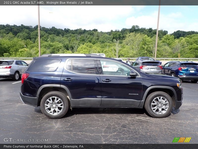 Midnight Blue Metallic / Jet Black 2021 GMC Acadia SLT AWD