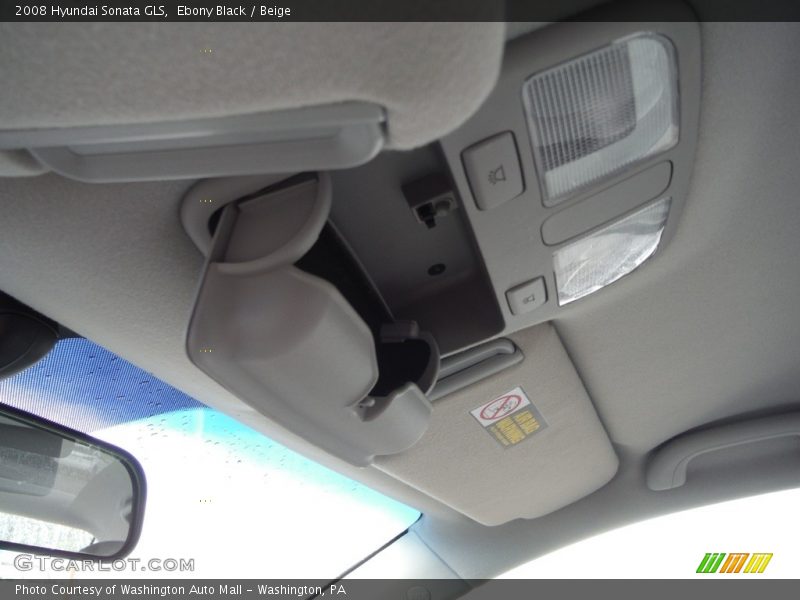 Ebony Black / Beige 2008 Hyundai Sonata GLS