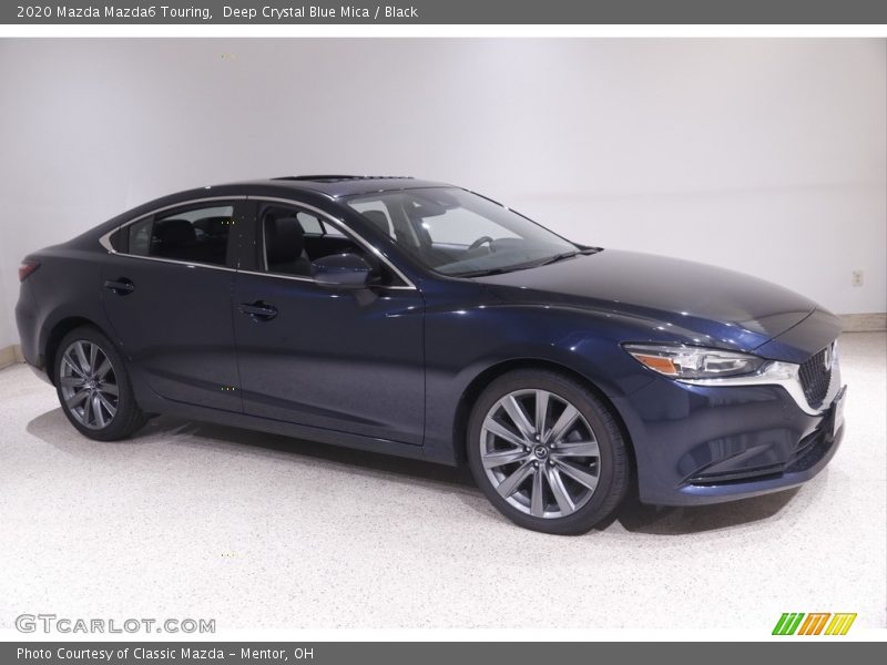 Deep Crystal Blue Mica / Black 2020 Mazda Mazda6 Touring