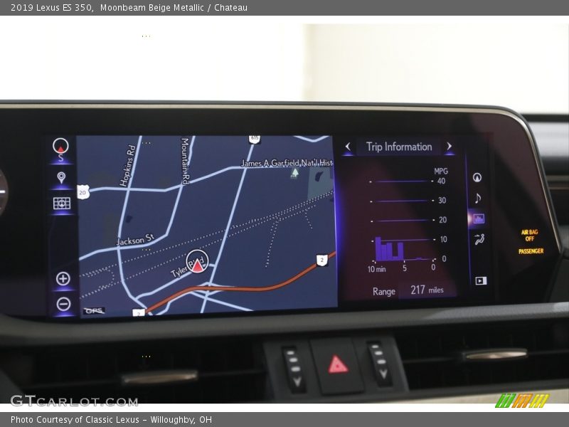 Moonbeam Beige Metallic / Chateau 2019 Lexus ES 350
