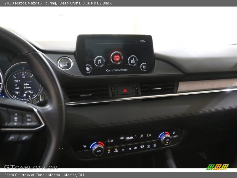 Deep Crystal Blue Mica / Black 2020 Mazda Mazda6 Touring