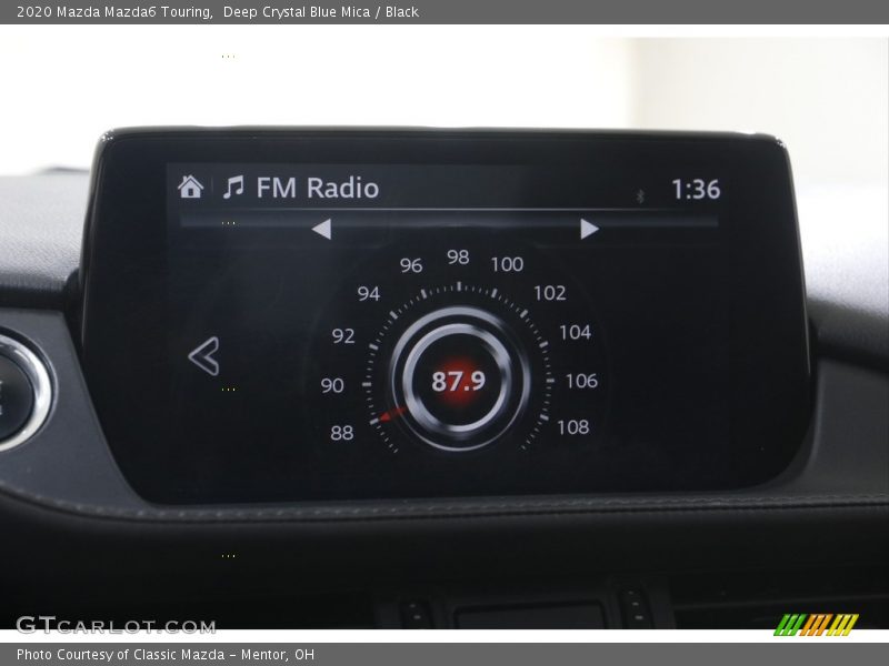 Deep Crystal Blue Mica / Black 2020 Mazda Mazda6 Touring