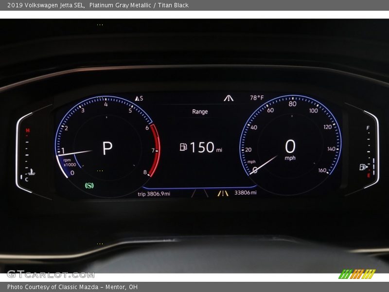 Platinum Gray Metallic / Titan Black 2019 Volkswagen Jetta SEL