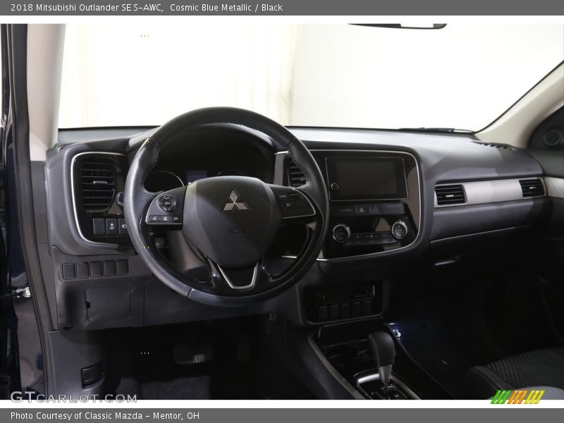 Cosmic Blue Metallic / Black 2018 Mitsubishi Outlander SE S-AWC