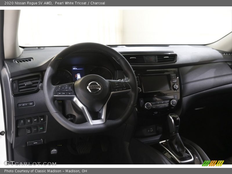 Pearl White Tricoat / Charcoal 2020 Nissan Rogue SV AWD