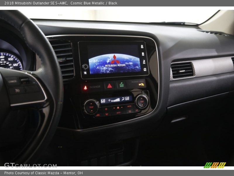 Cosmic Blue Metallic / Black 2018 Mitsubishi Outlander SE S-AWC