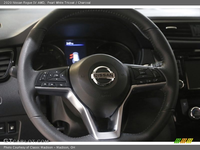 Pearl White Tricoat / Charcoal 2020 Nissan Rogue SV AWD