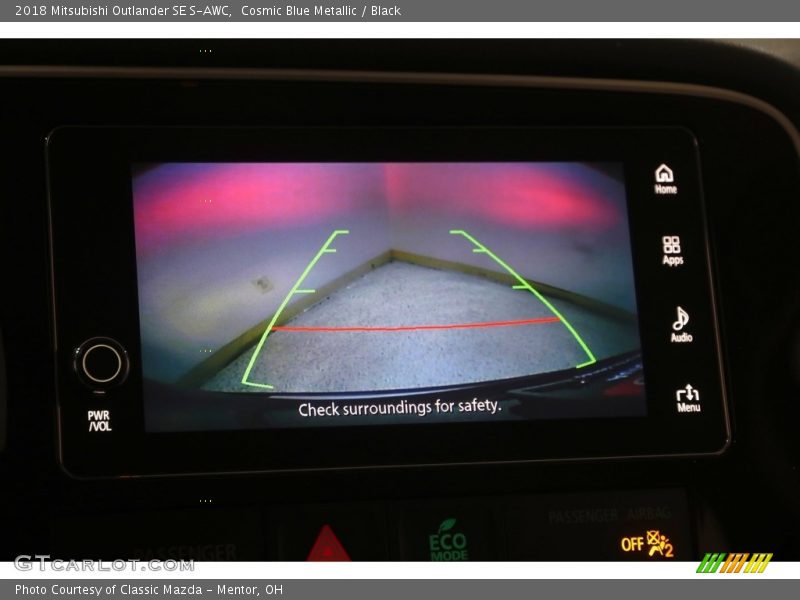 Cosmic Blue Metallic / Black 2018 Mitsubishi Outlander SE S-AWC