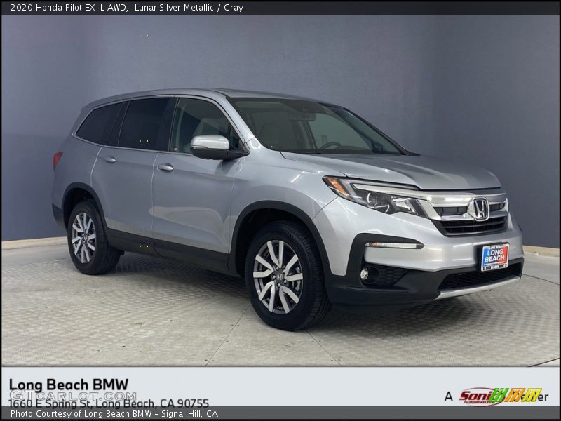 Lunar Silver Metallic / Gray 2020 Honda Pilot EX-L AWD