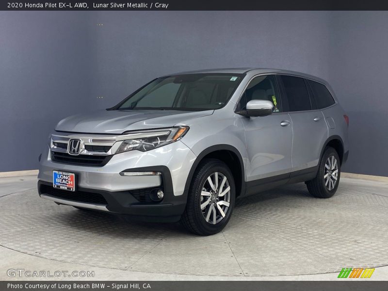 Lunar Silver Metallic / Gray 2020 Honda Pilot EX-L AWD