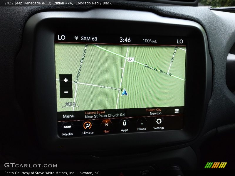 Navigation of 2022 Renegade (RED) Edition 4x4