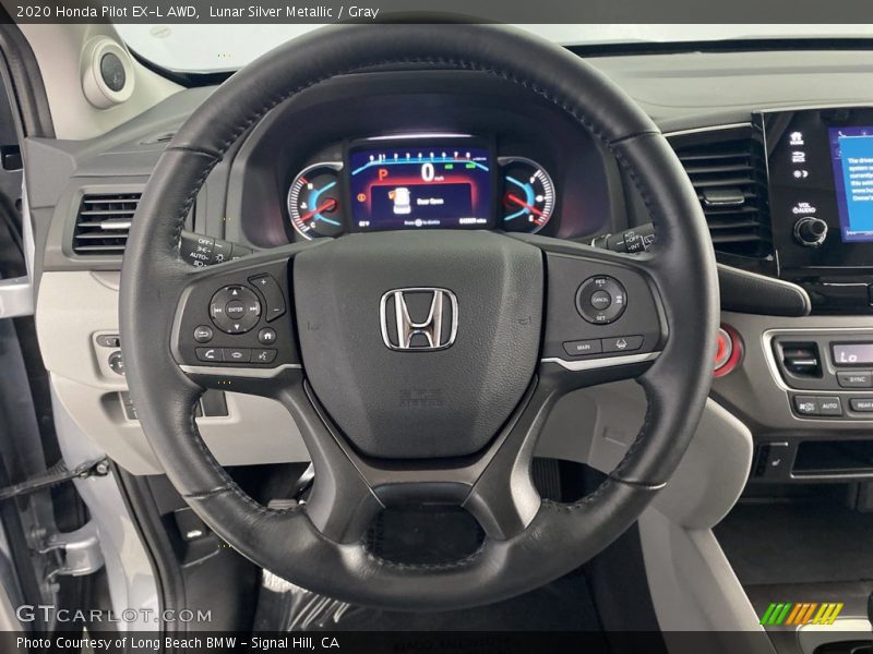 Lunar Silver Metallic / Gray 2020 Honda Pilot EX-L AWD
