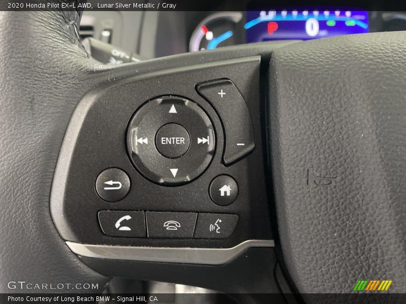 Lunar Silver Metallic / Gray 2020 Honda Pilot EX-L AWD